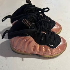Nike Rose Gold and Black Sneakers Athletic Style